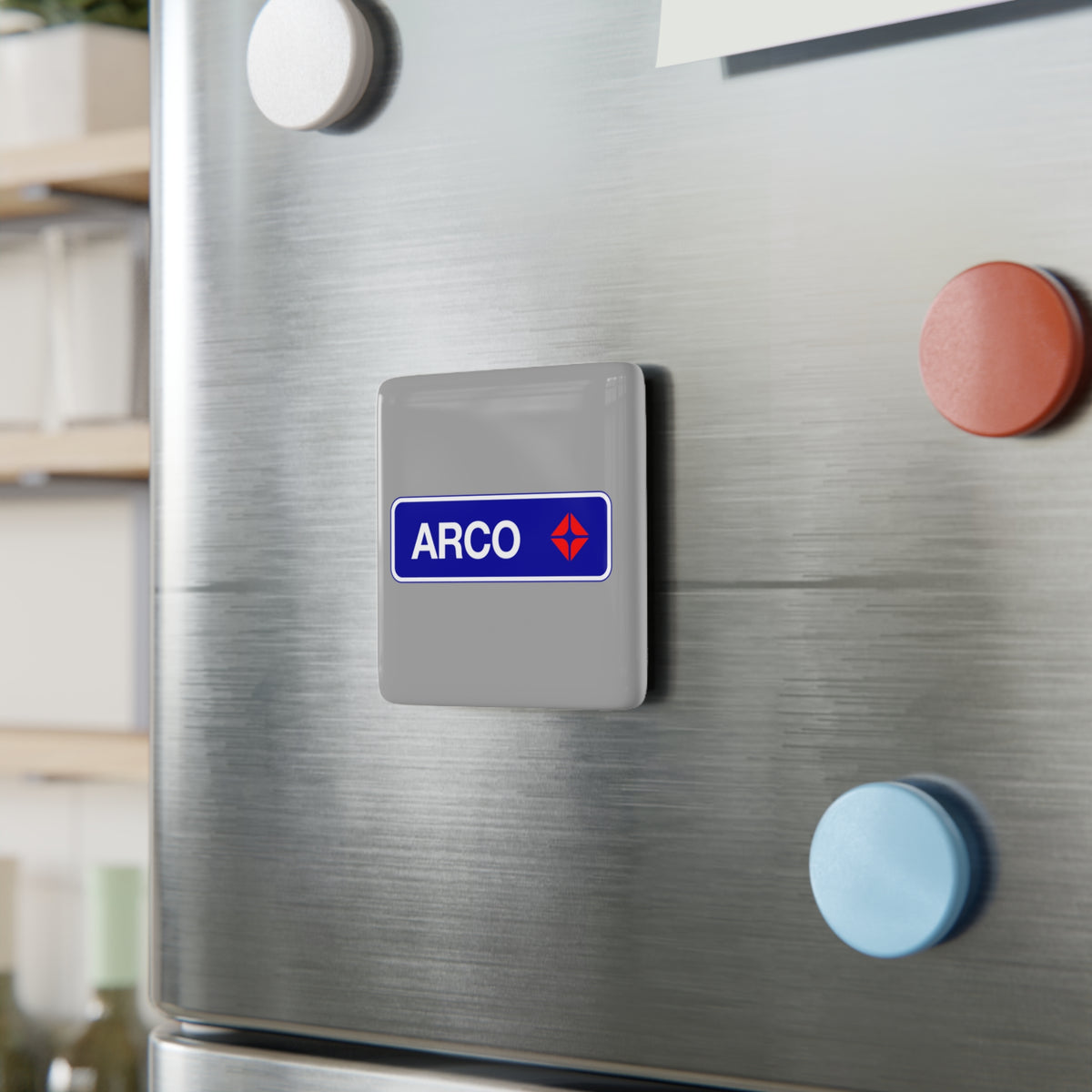 Atlantic Richfield Company (ARCO) Square Porcelain Fridge Magnet