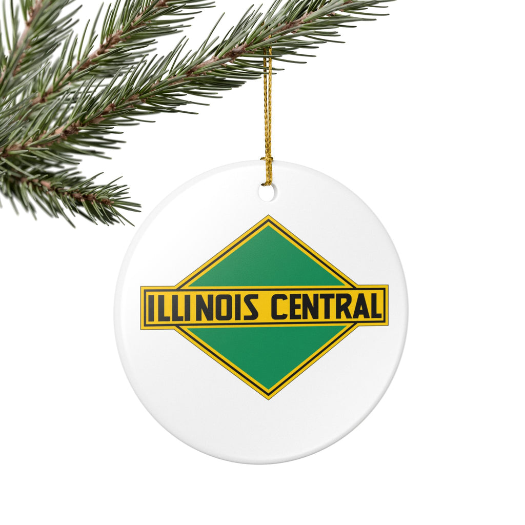 Illinois Central Railroad Ceramic Ornament