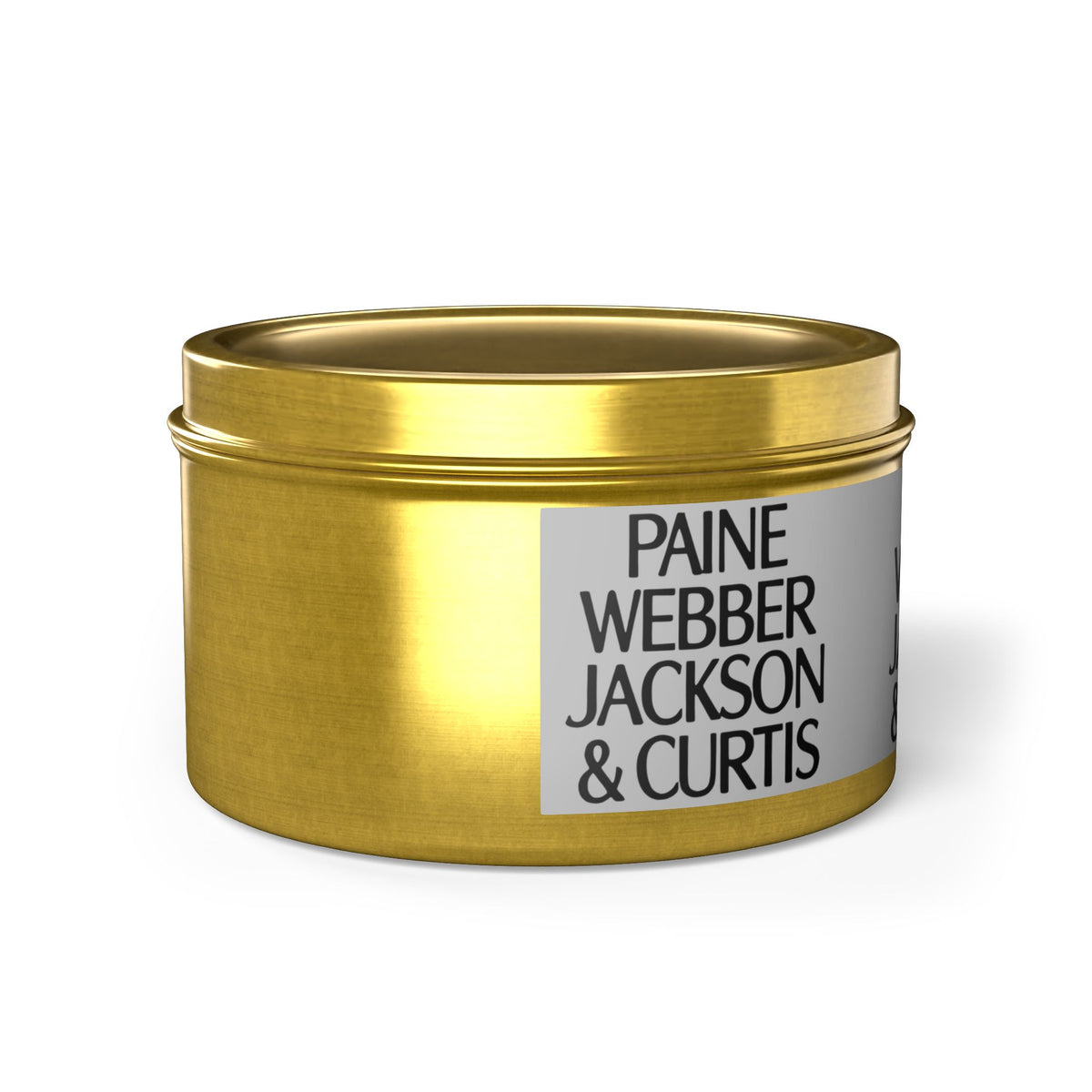 Paine Webber Jackson & Curtis Tin Candle