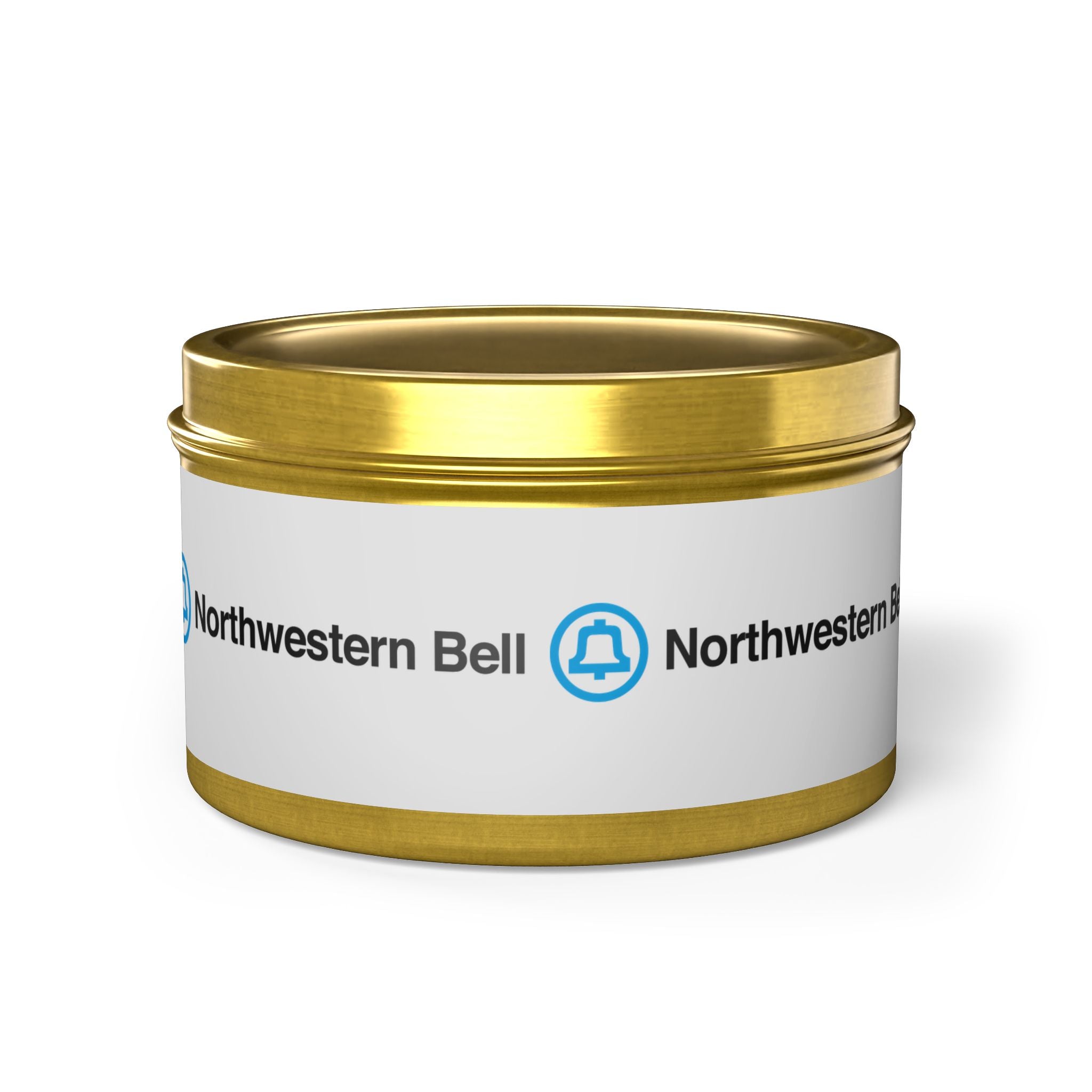 Northwestern Bell Tin Candle