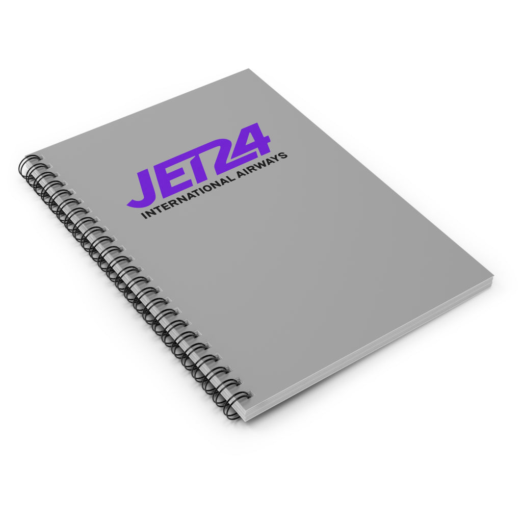 Jet 24 International Airways Spiral Notebook