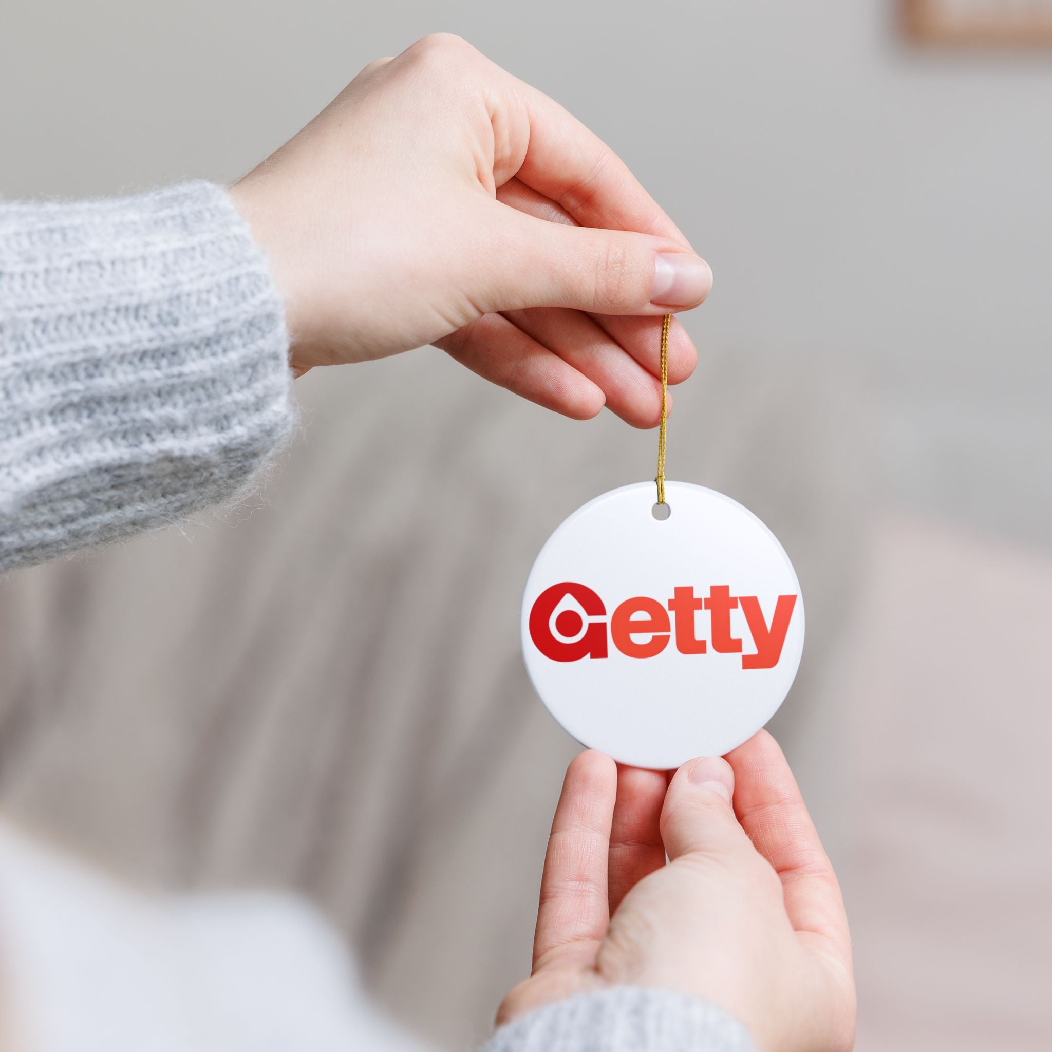 Getty Oil Ceramic Ornament