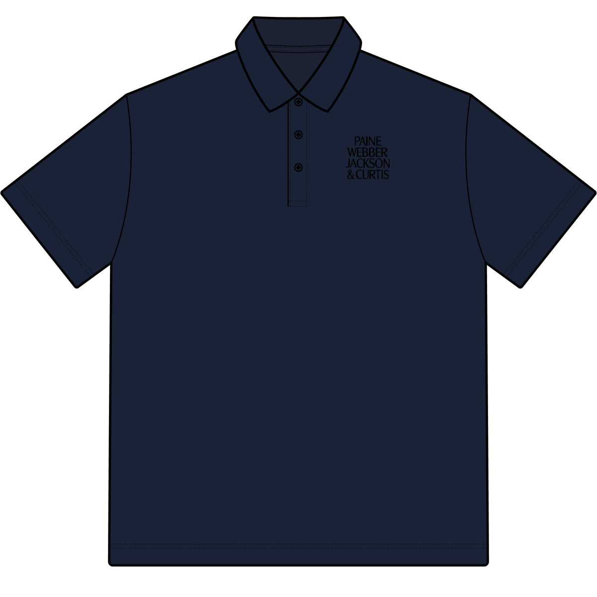 Paine Webber Jackson & Curtis Cotton Polo Shirt