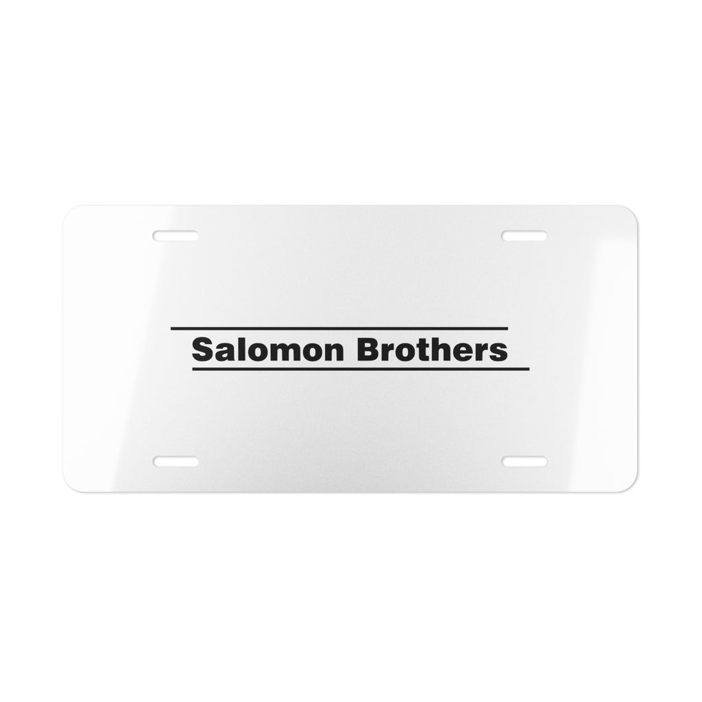 Salomon Brothers Vanity License Plate