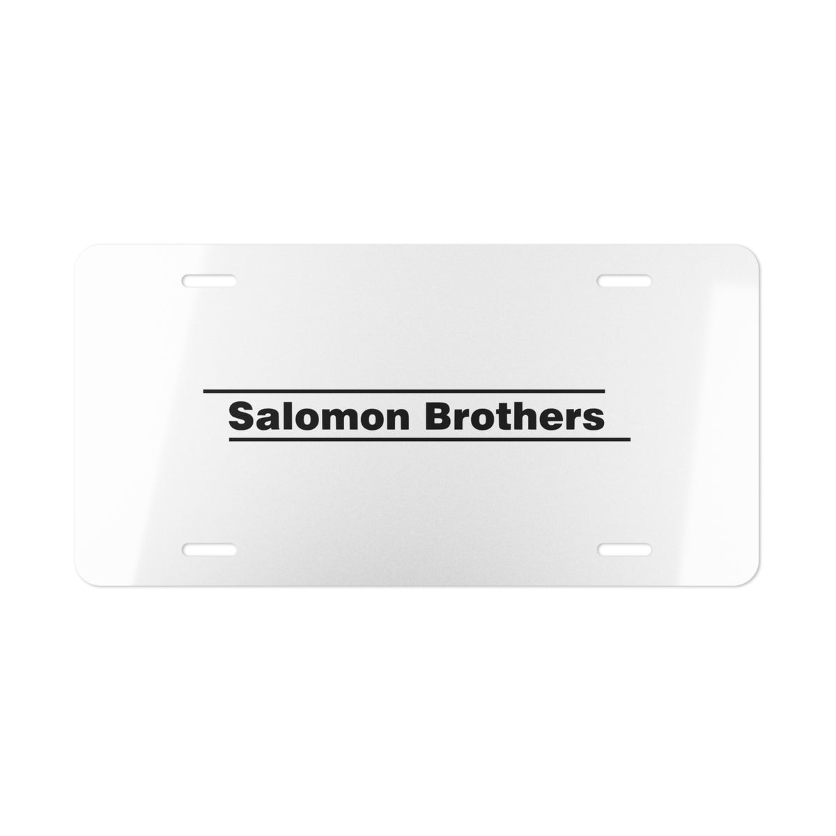 Salomon Brothers Vanity License Plate