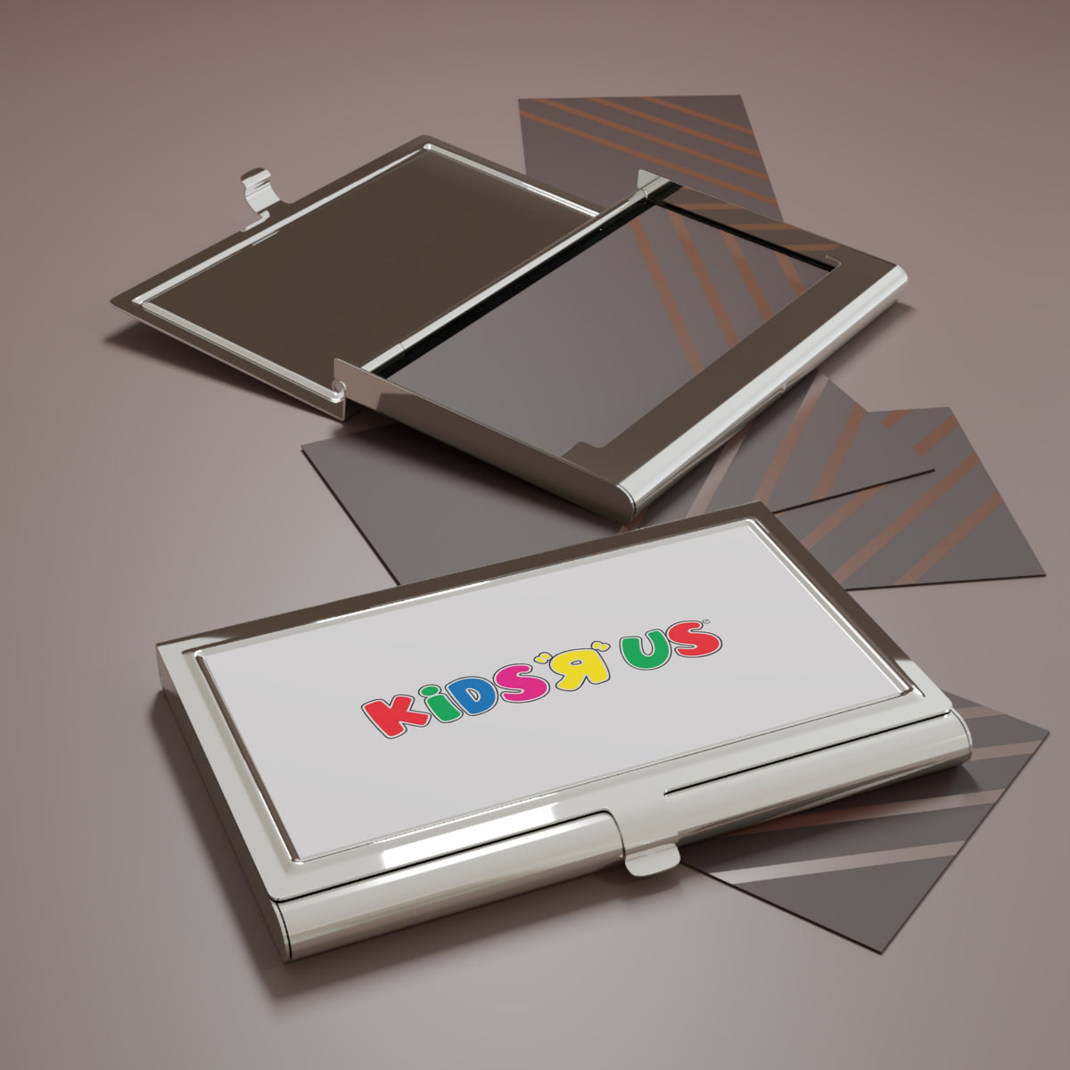 Kids R Us Metal Business Card Holder