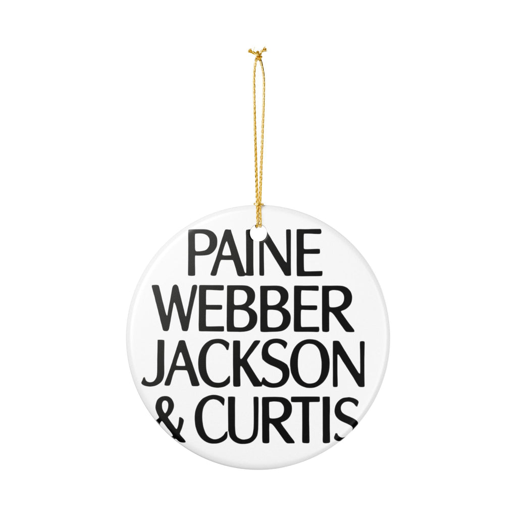 Paine Webber Jackson & Curtis Ceramic Ornament