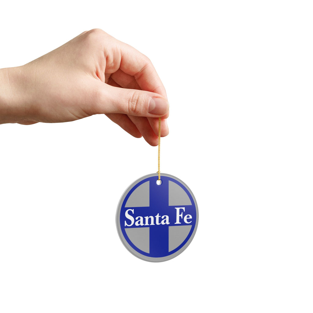 Atchison Topeka and Santa Fe Railway Ceramic Ornament