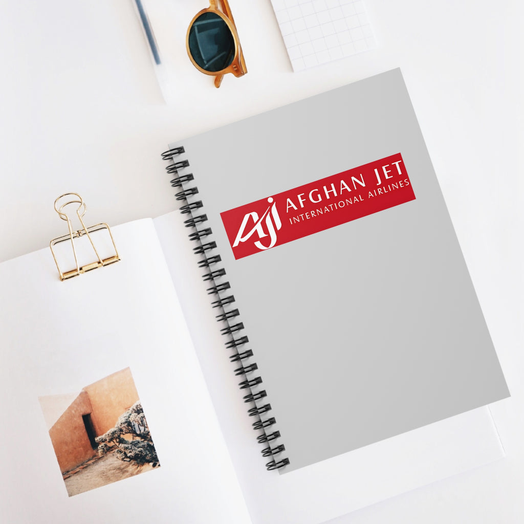 Afghan Jet International Airlines Spiral Notebook