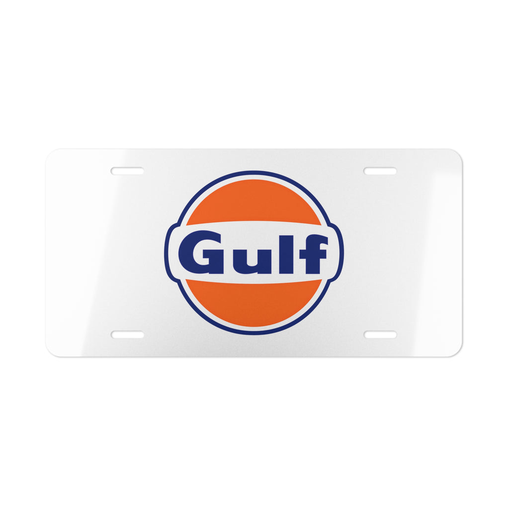 Gulf Oil Vanity License Plate