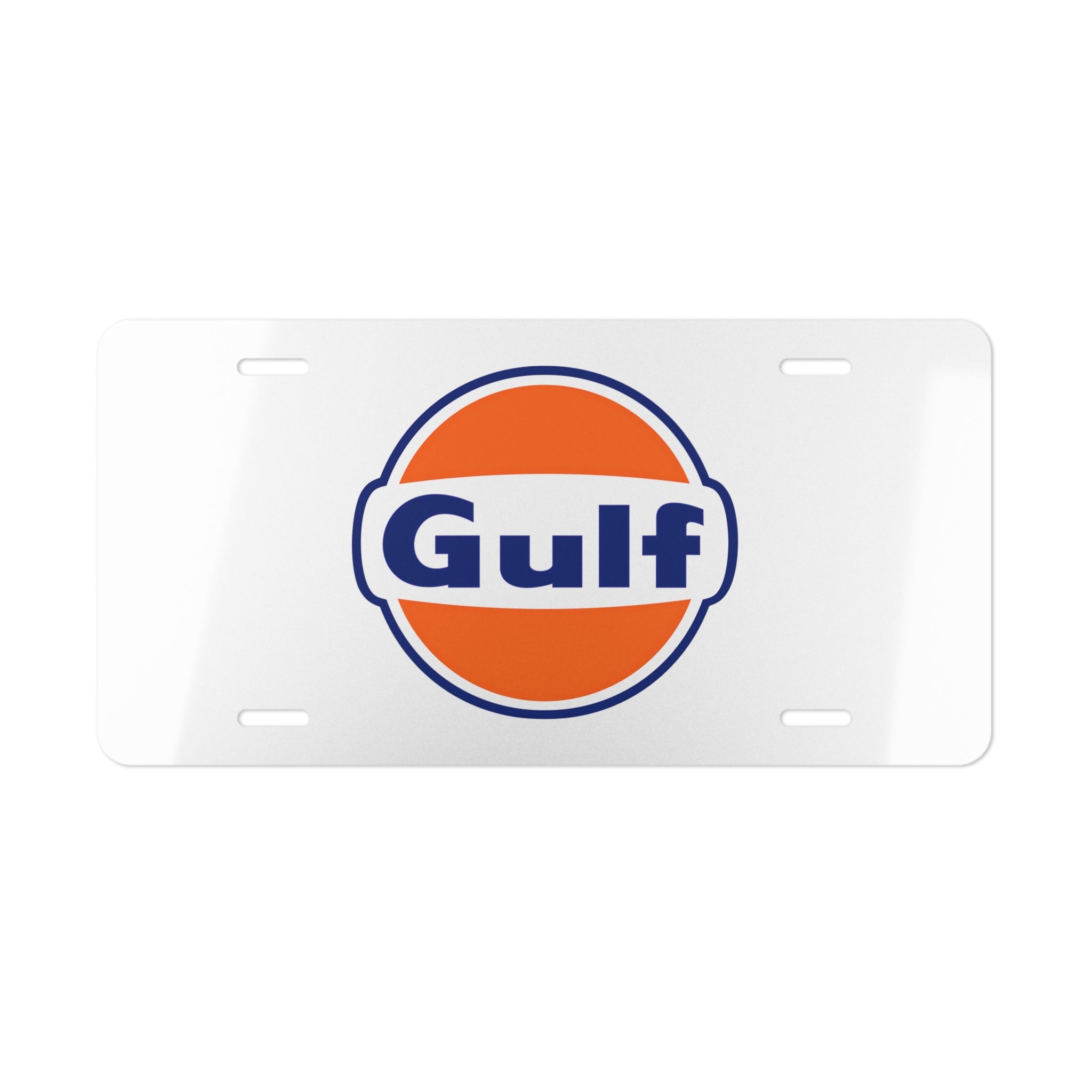 Gulf Oil Vanity License Plate