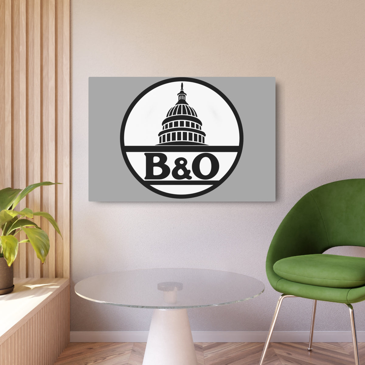 Baltimore and Ohio Railroad Metal Sign