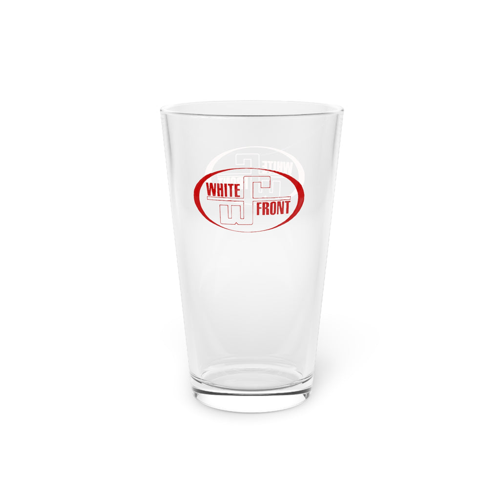 White Front 16oz Pint Glass
