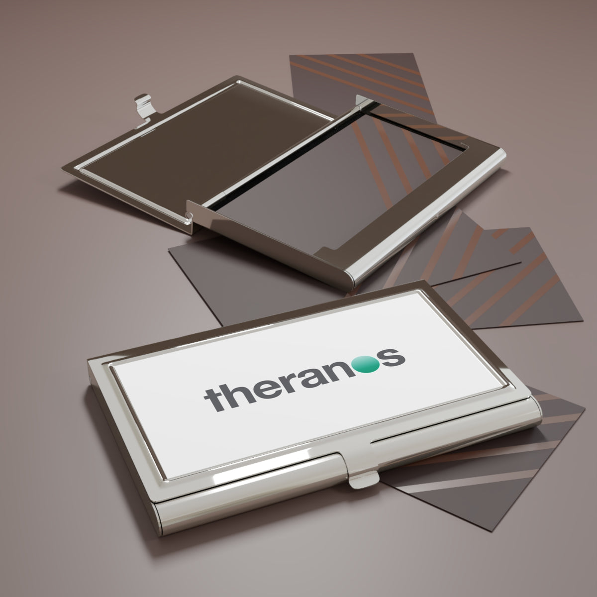 Theranos Inc. Metal Business Card Holder
