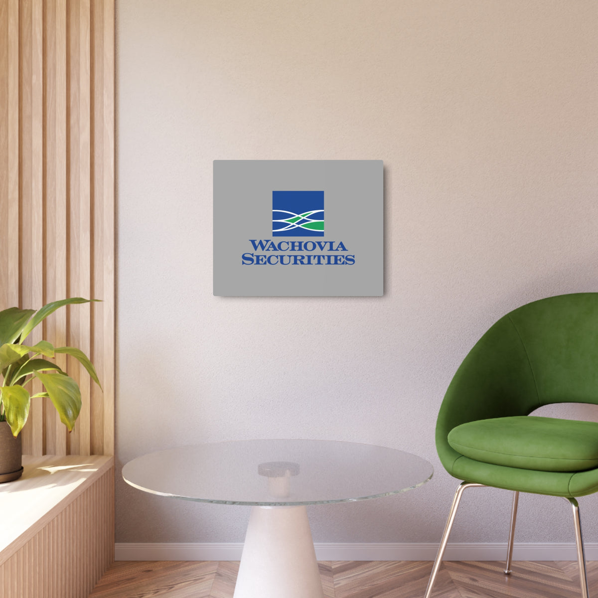 Wachovia Securities Metal Sign