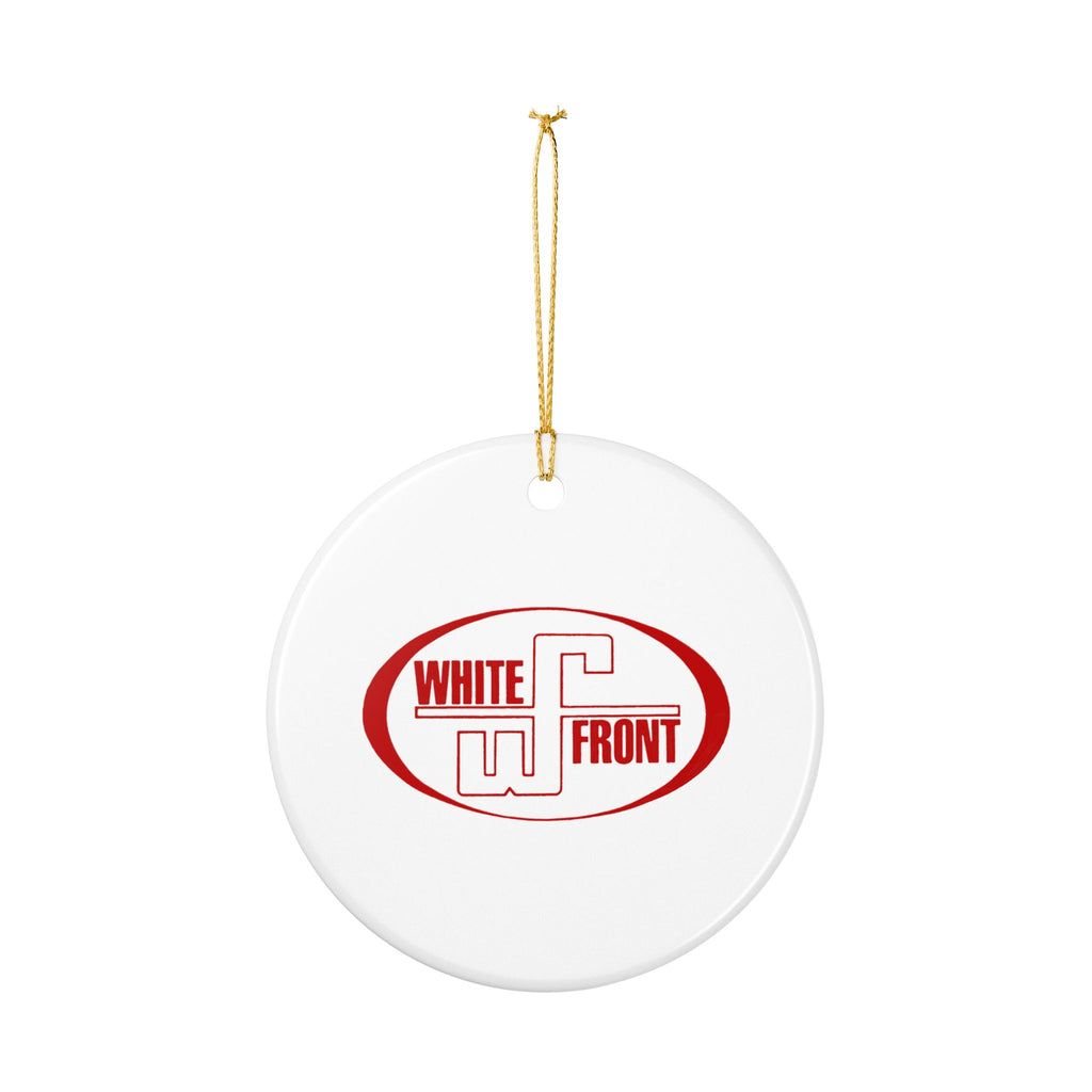 White Front Ceramic Ornament