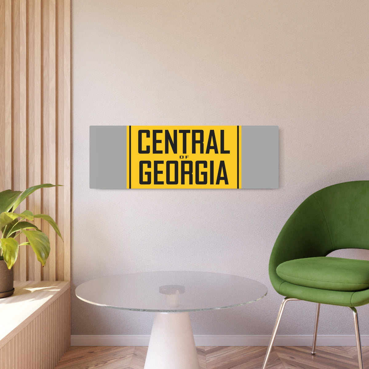 Central of Georgia Railway Metal Sign