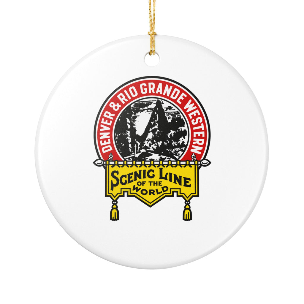 Denver and Rio Grande Western Railroad Ceramic Ornament
