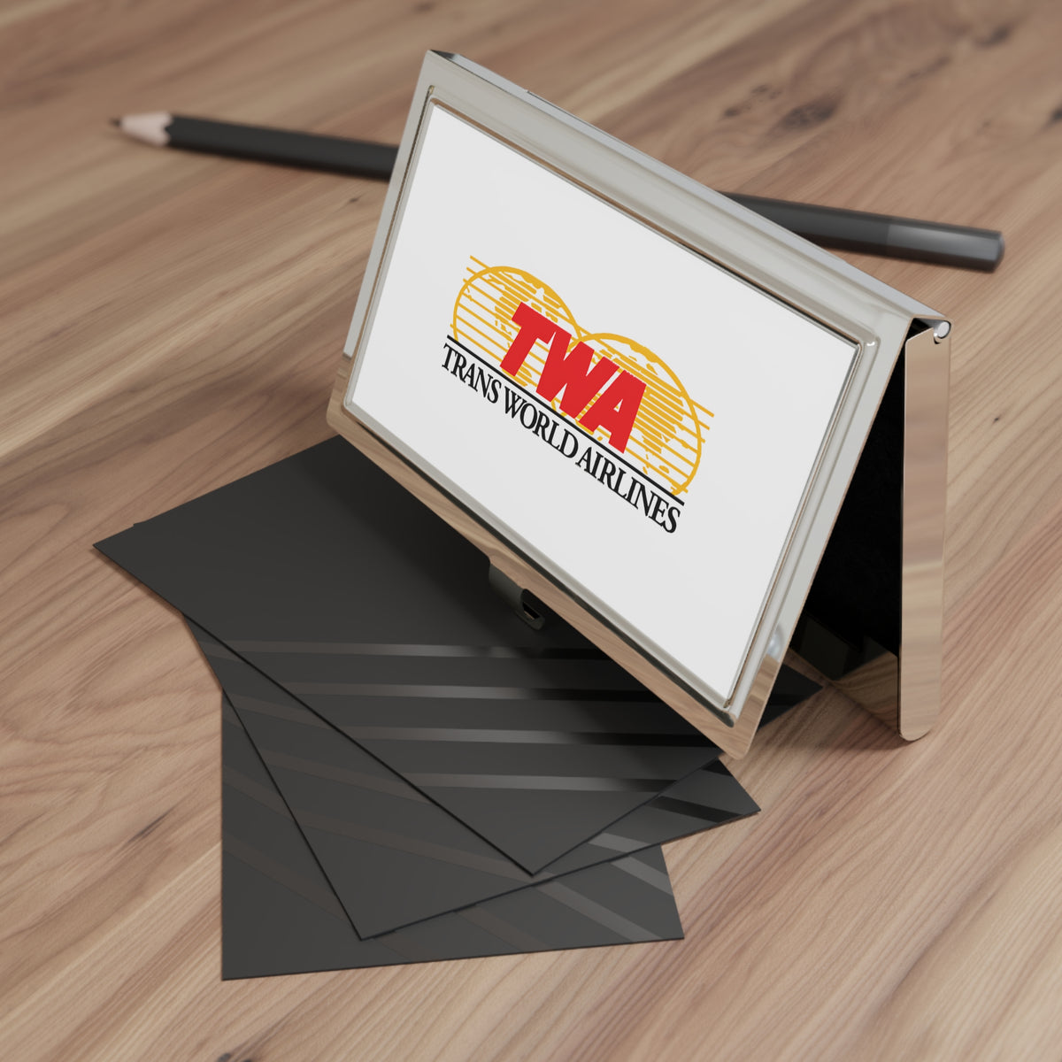 Trans World Airlines (TWA) Metal Business Card Holder