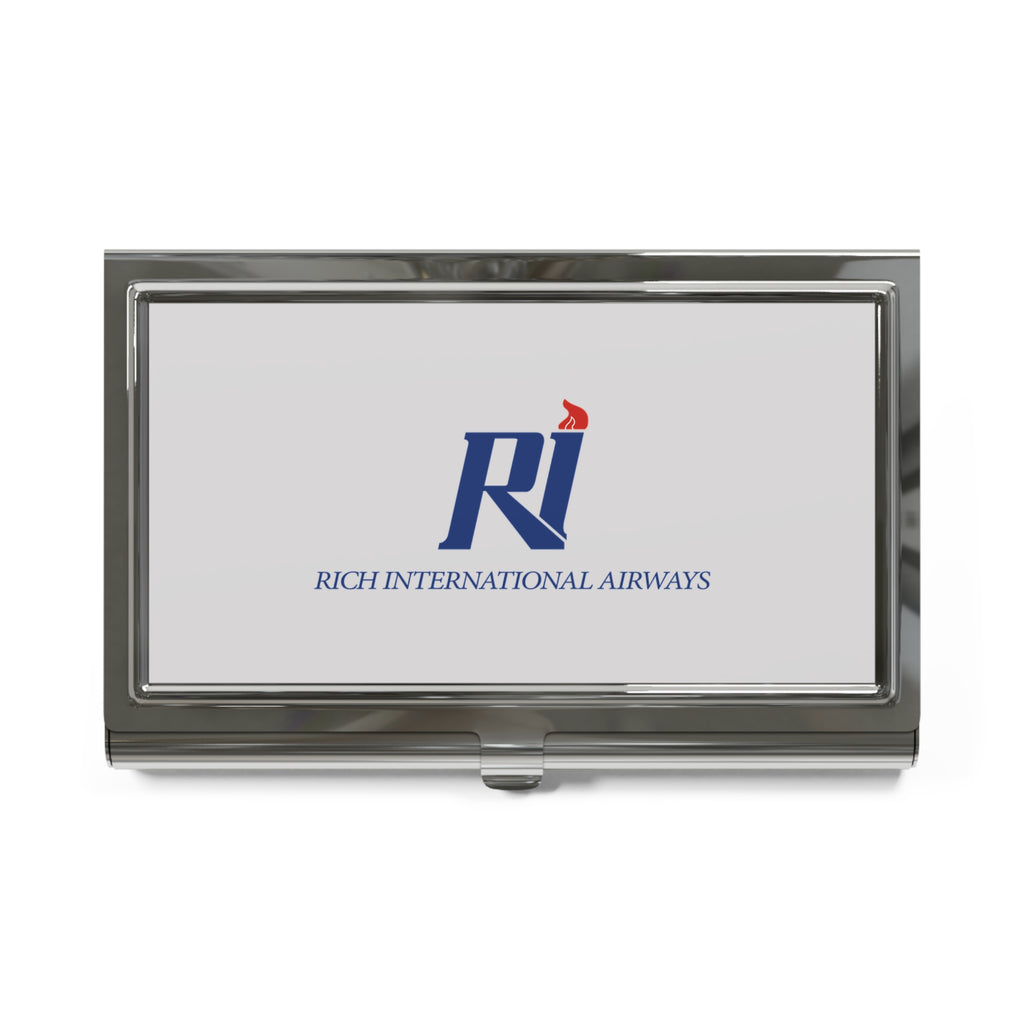 Rich International Airways Metal Business Card Holder