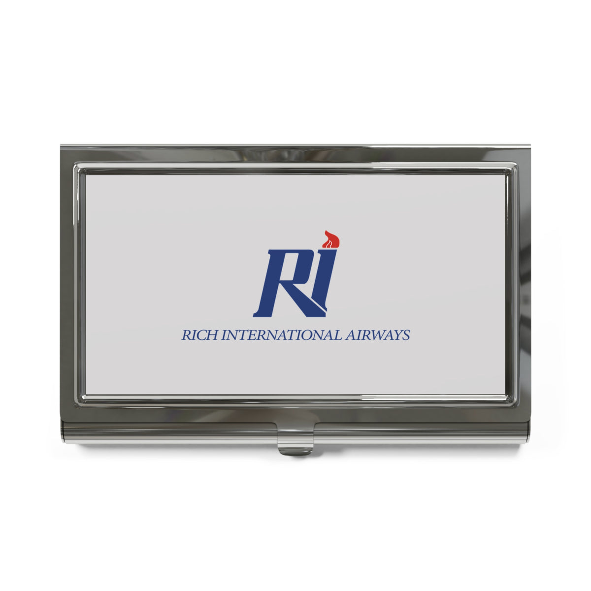 Rich International Airways Metal Business Card Holder