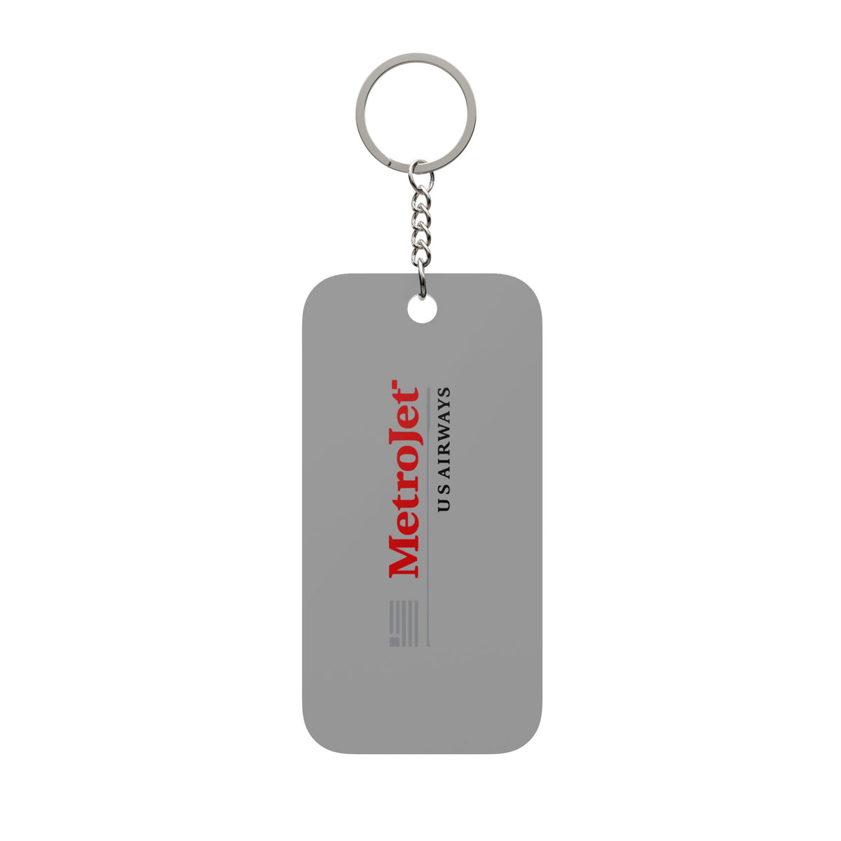 MetroJet Double-Sided Keychain Charm