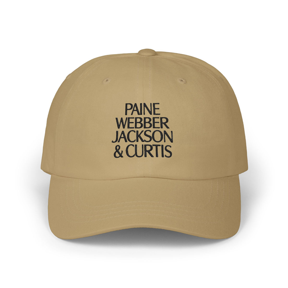 Paine Webber Jackson & Curtis Embroidered Dad Cap Hat