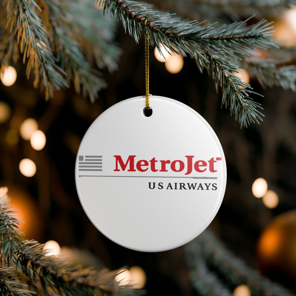 MetroJet Ceramic Ornament