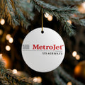 MetroJet Ceramic Ornament