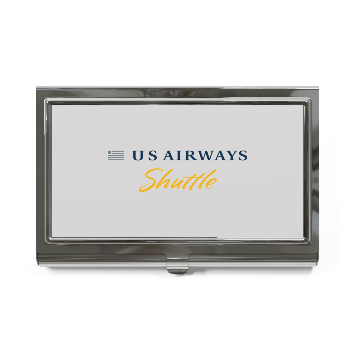 US Airways Shuttle Metal Business Card Holder
