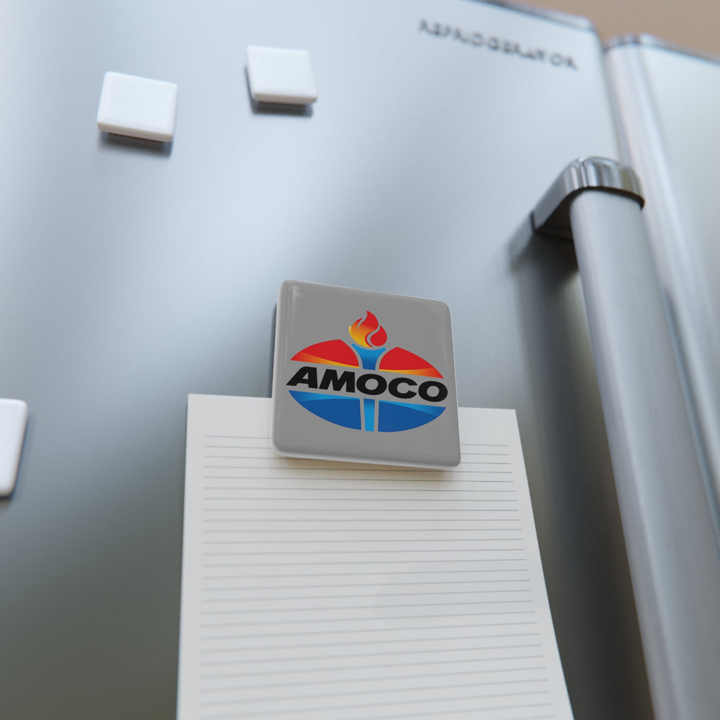 Amoco Square Porcelain Fridge Magnet