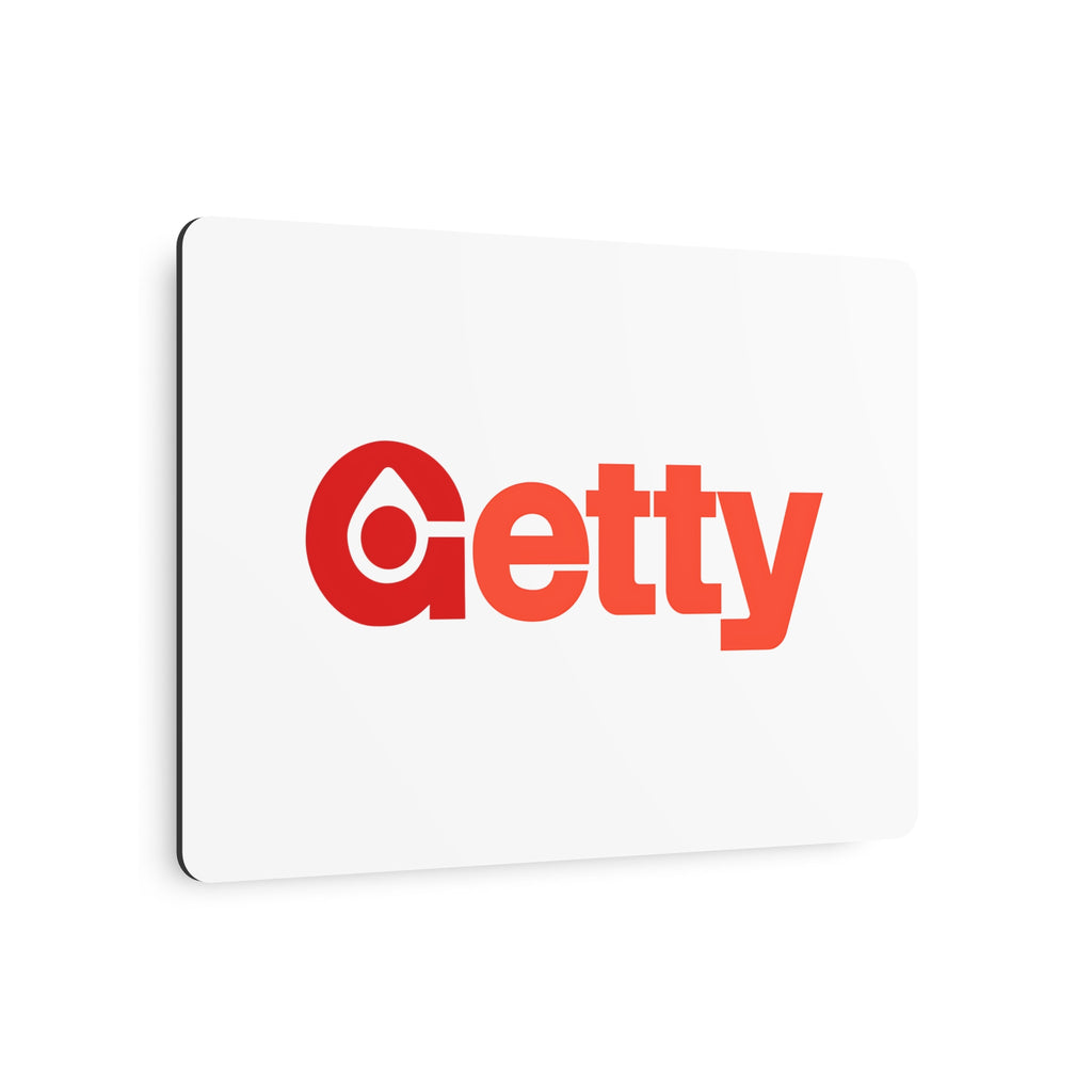 Getty Oil Metal Sign