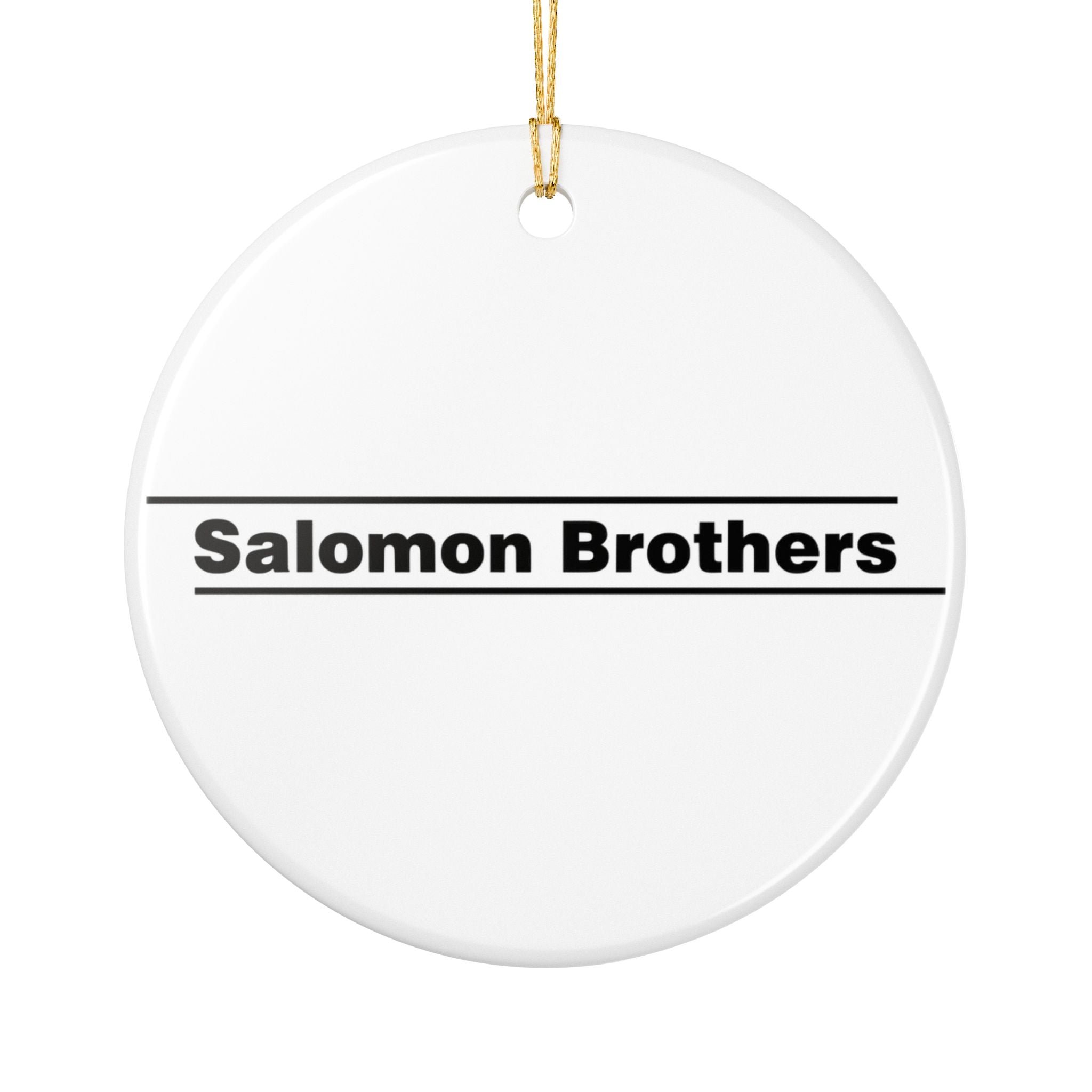 Salomon Brothers Ceramic Ornament