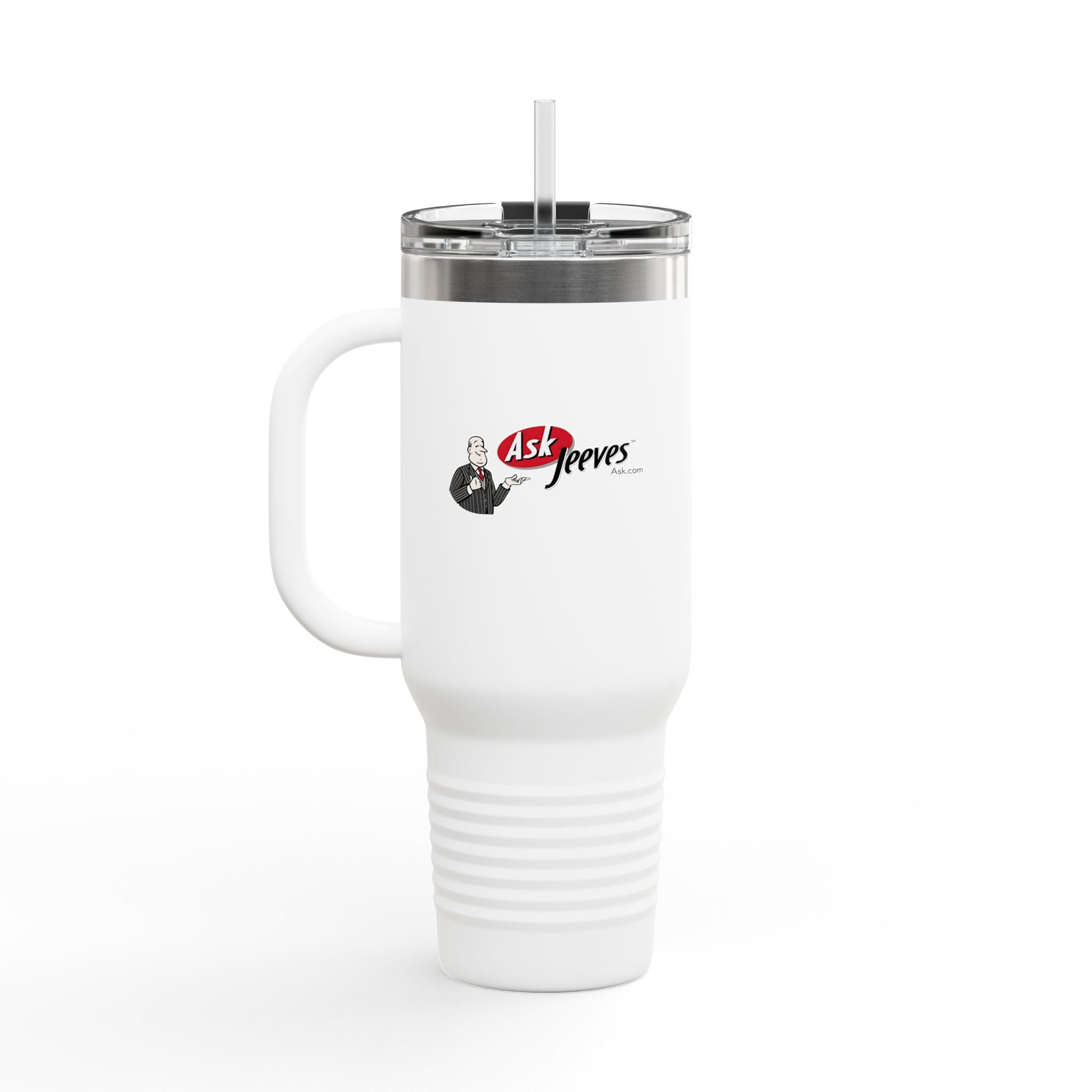 Ask Jeeves 40oz Insulated Travel Mug Stainless Tumbler