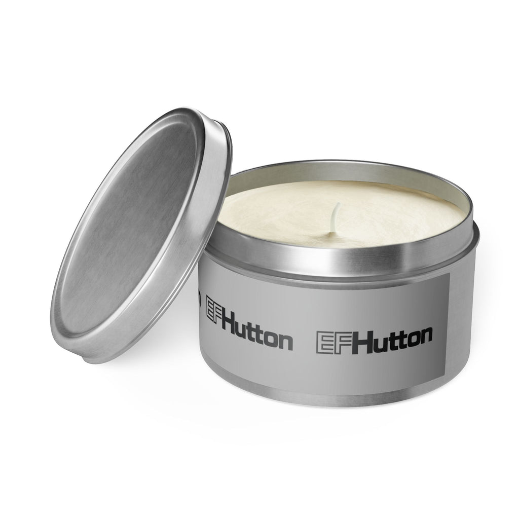E. F. Hutton Tin Candle
