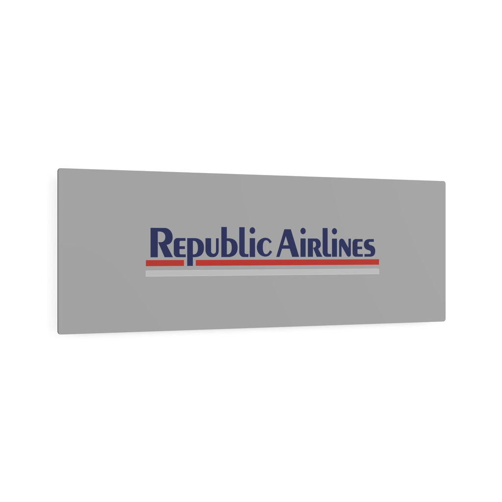 Republic Airlines Metal Sign
