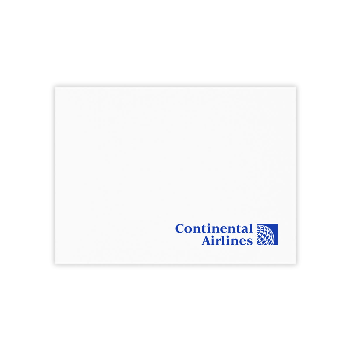 Continental Airlines Sticky Post-it Note Pad
