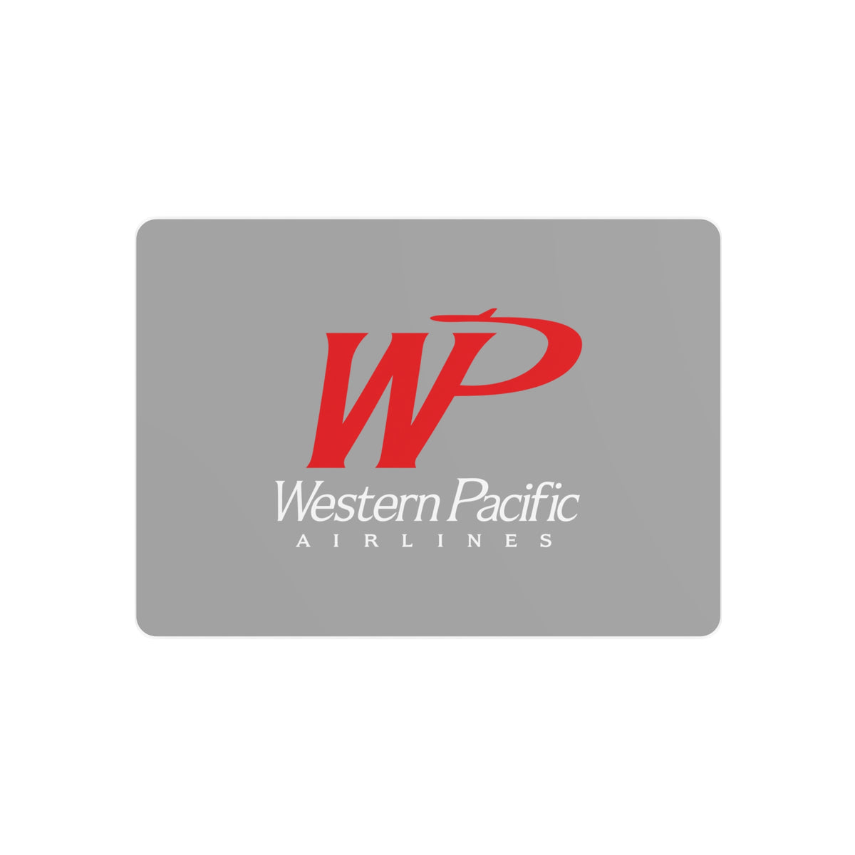 Western Pacific Airlines Metal Sign
