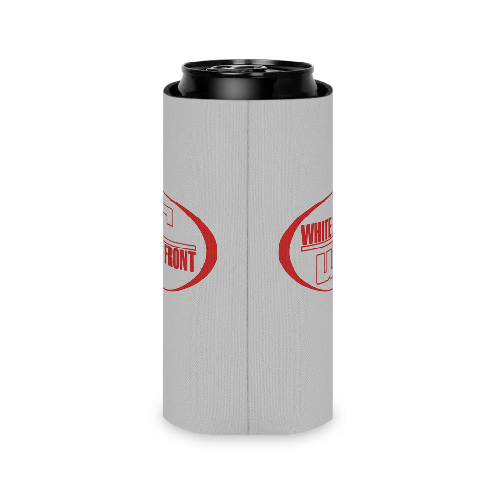 White Front Can Cooler