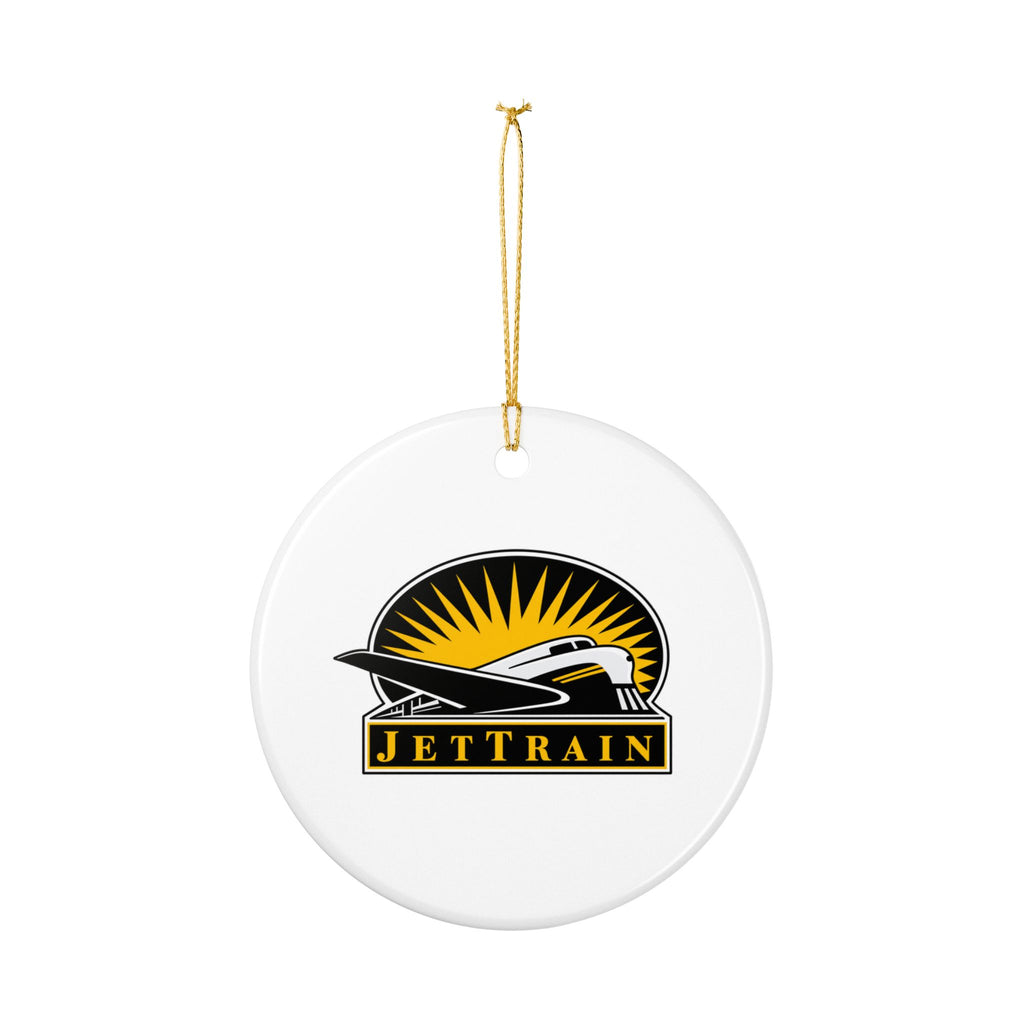 Bombardier JetTrain Ceramic Ornament