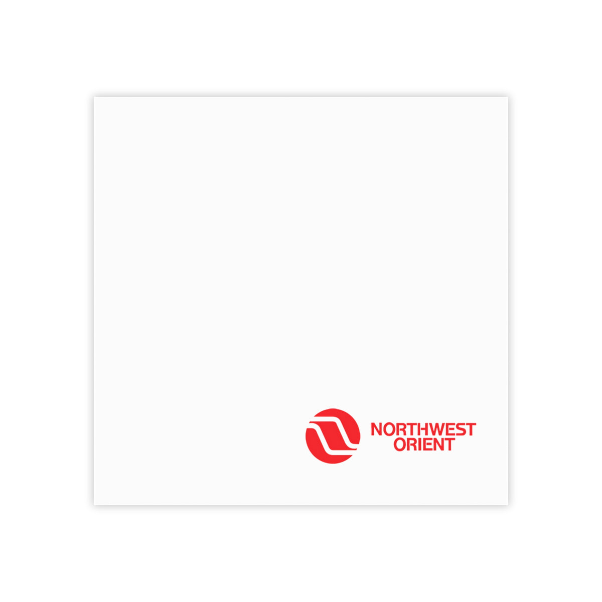 Northwest Orient Airlines Sticky Post-it Note Pad