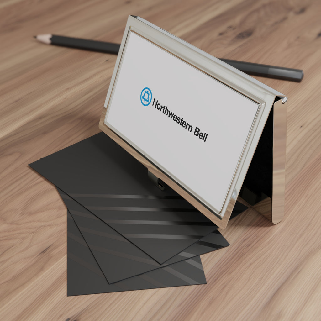 Northwestern Bell Metal Business Card Holder