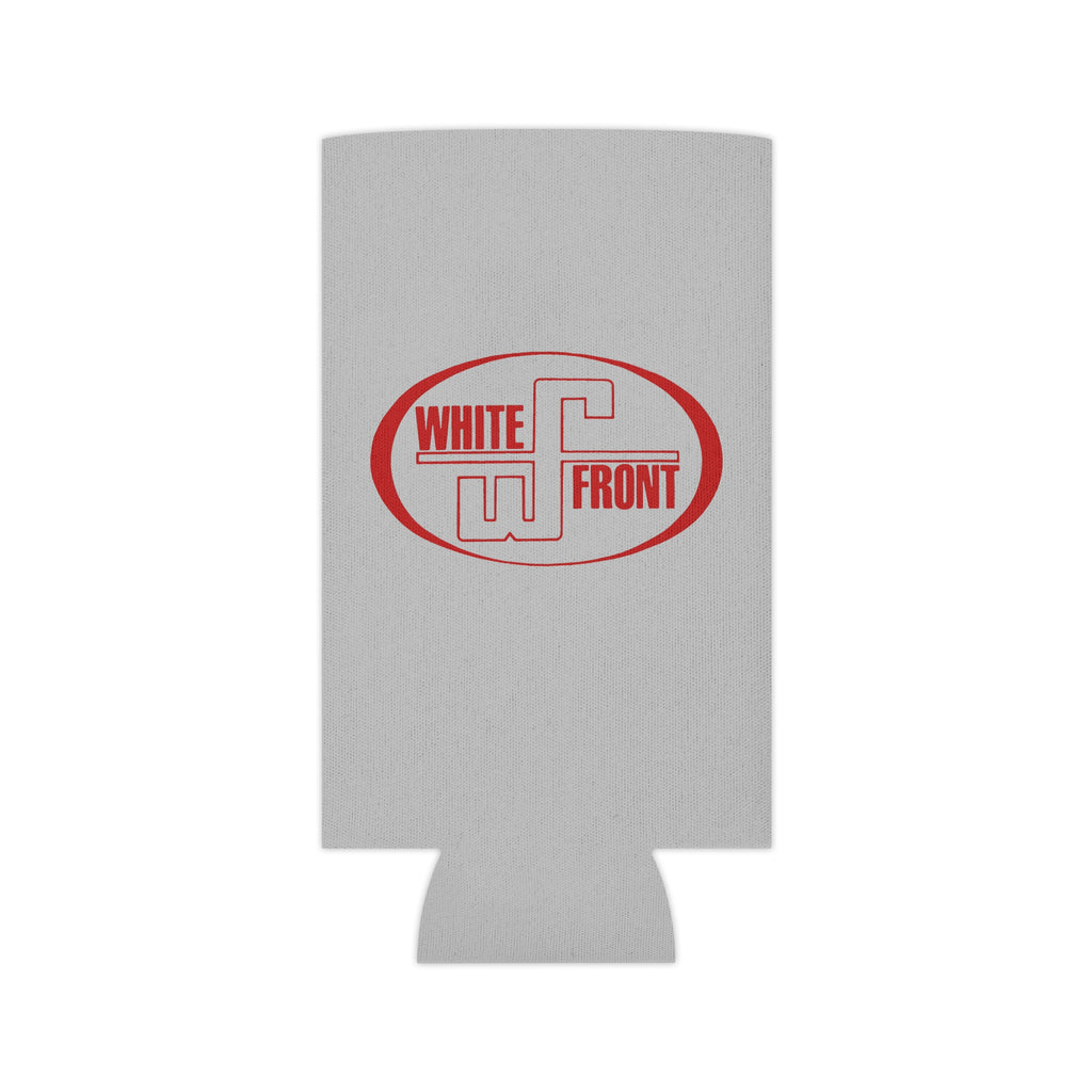 White Front Can Cooler