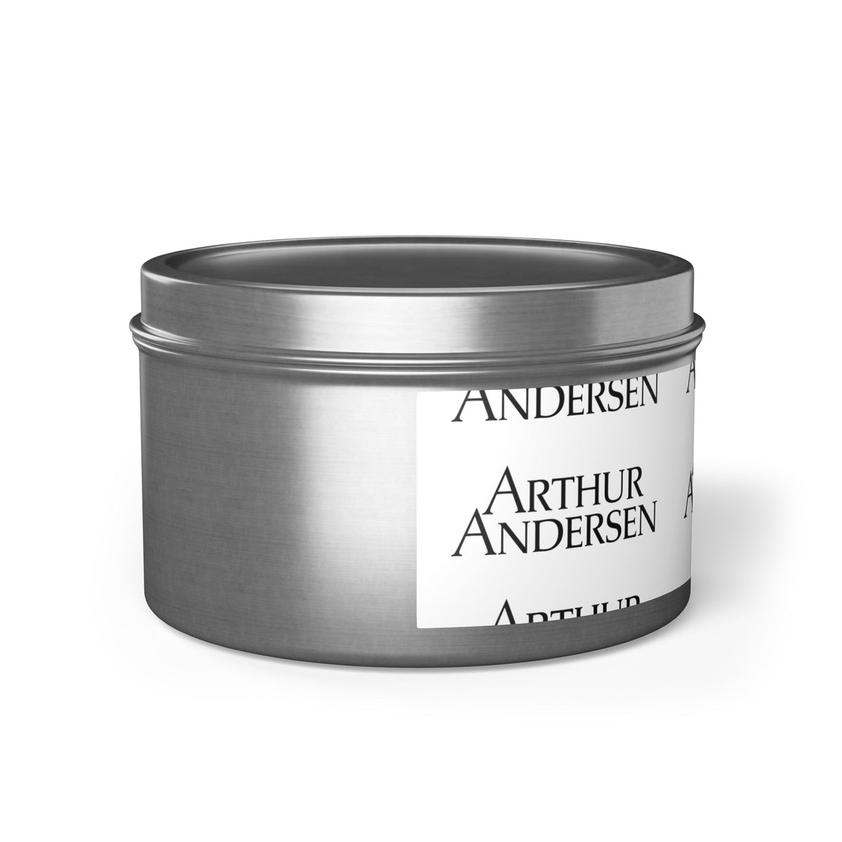 Arthur Andersen Tin Candle