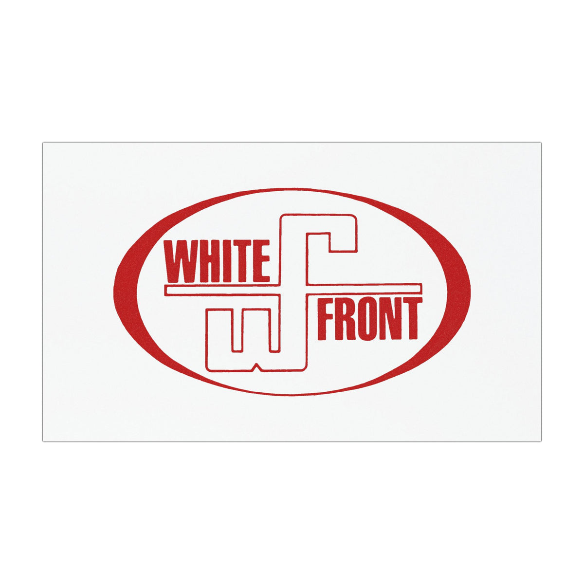 White Front Car Magnet