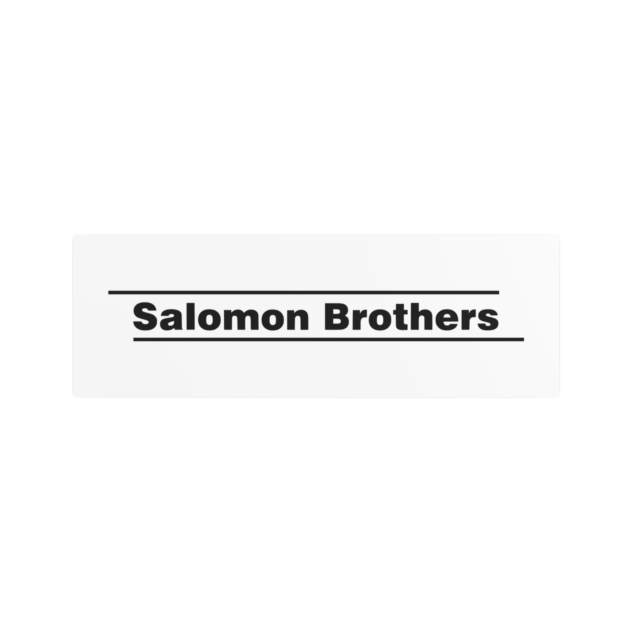 Salomon Brothers Metal Sign