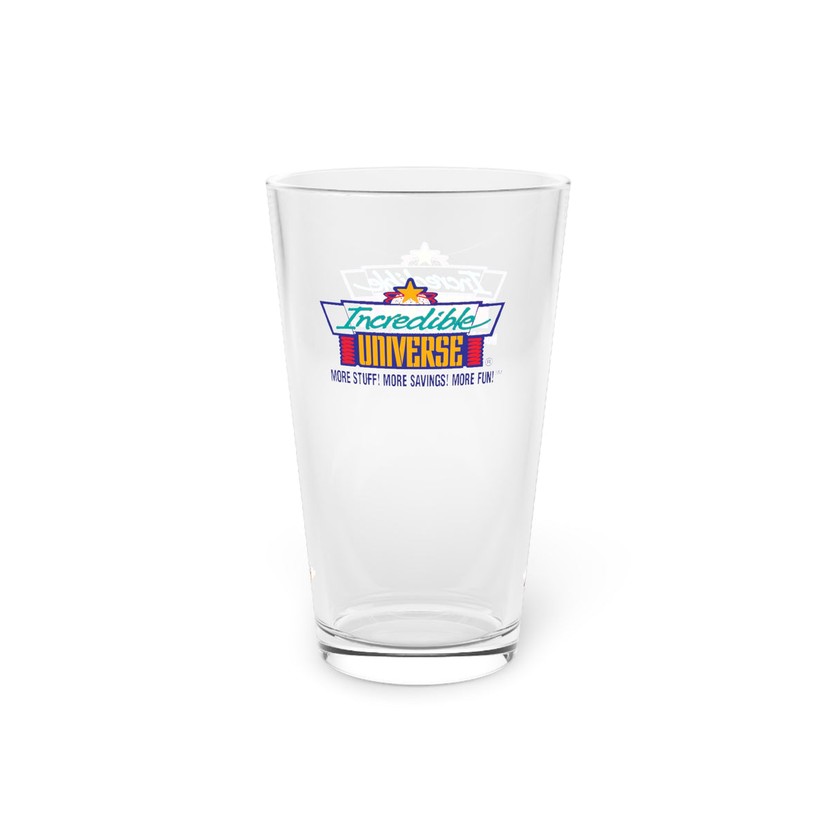 Incredible Universe 16oz Pint Glass