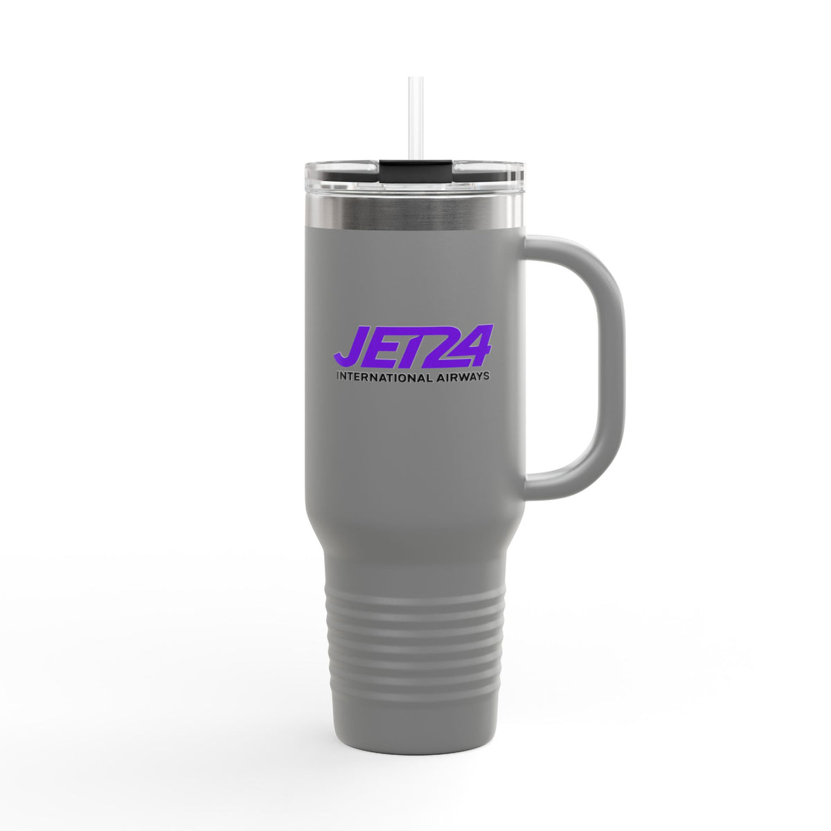 Jet 24 International Airways 40oz Insulated Travel Mug Stainless Tumbler
