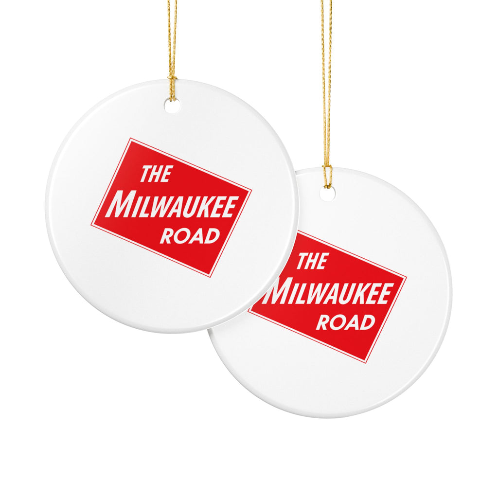 Chicago Milwaukee St. Paul and Pacific Railroad Ceramic Ornament