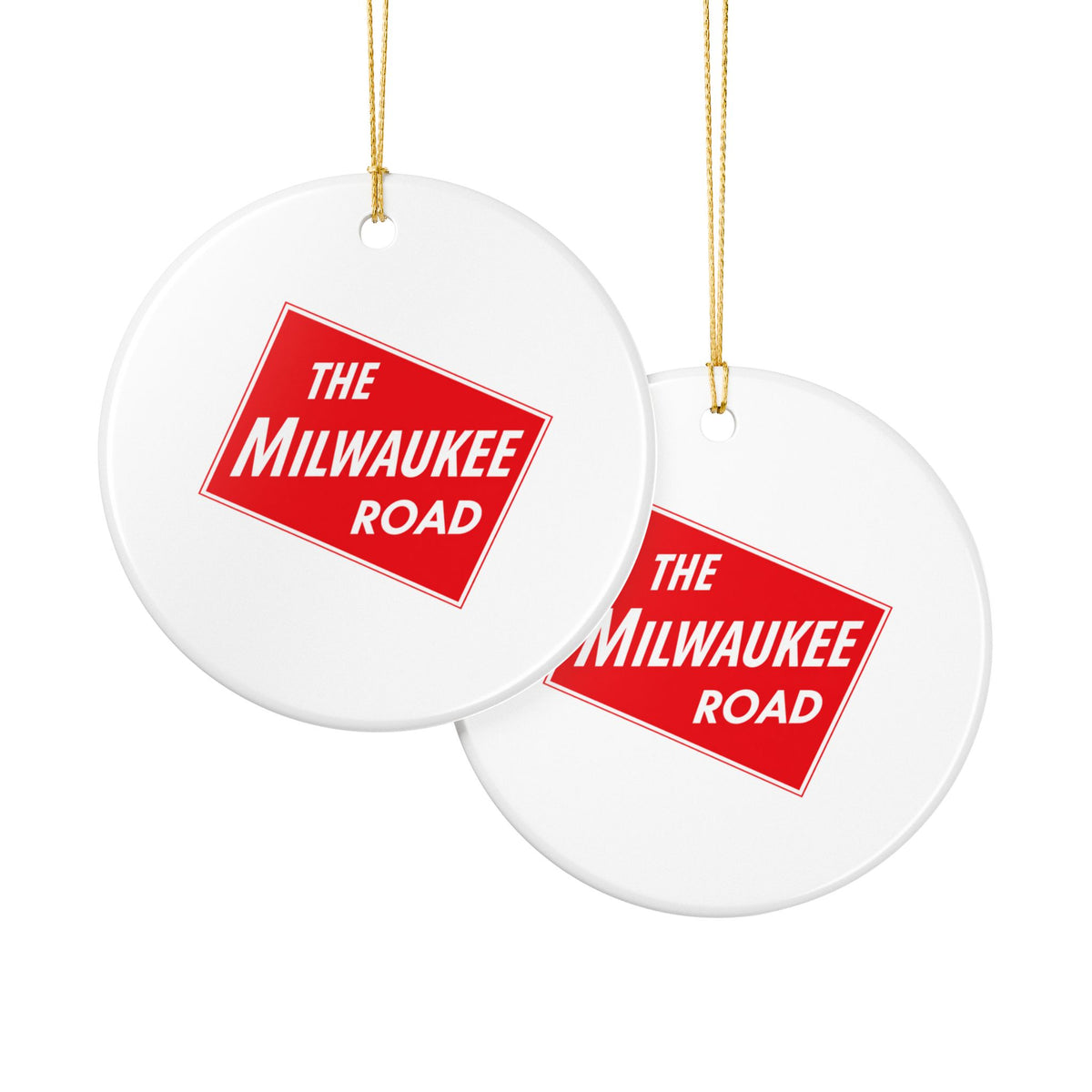 Chicago Milwaukee St. Paul and Pacific Railroad Ceramic Ornament